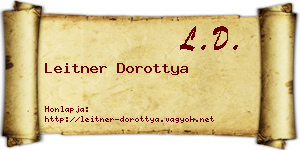 Leitner Dorottya névjegykártya